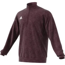 adidas Men's Maroon Melange Team Issue Quarter Zip