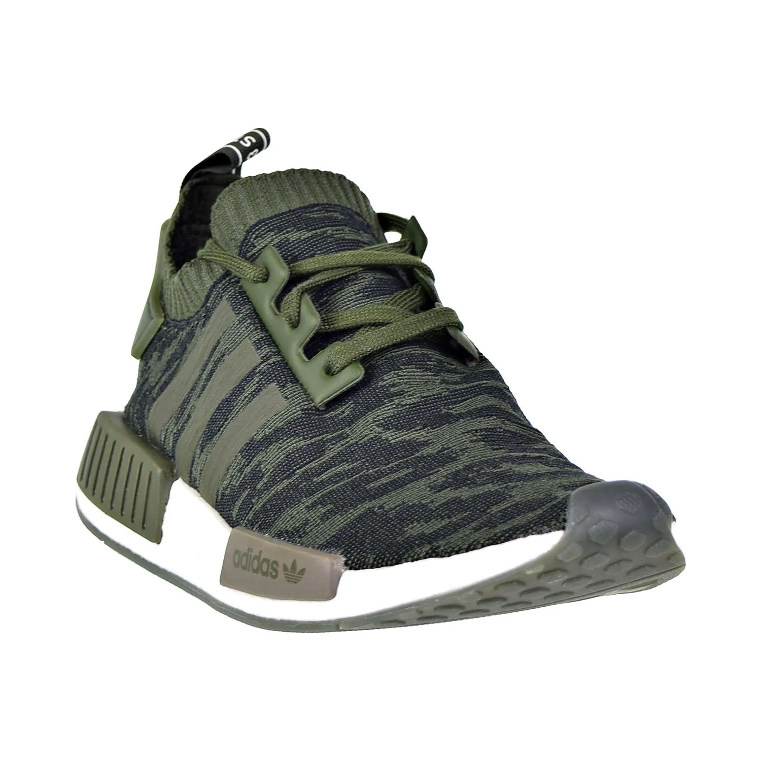 Adidas NMD_R1 Primeknit Men's Shoes Night Cargo/Hi-Res Green