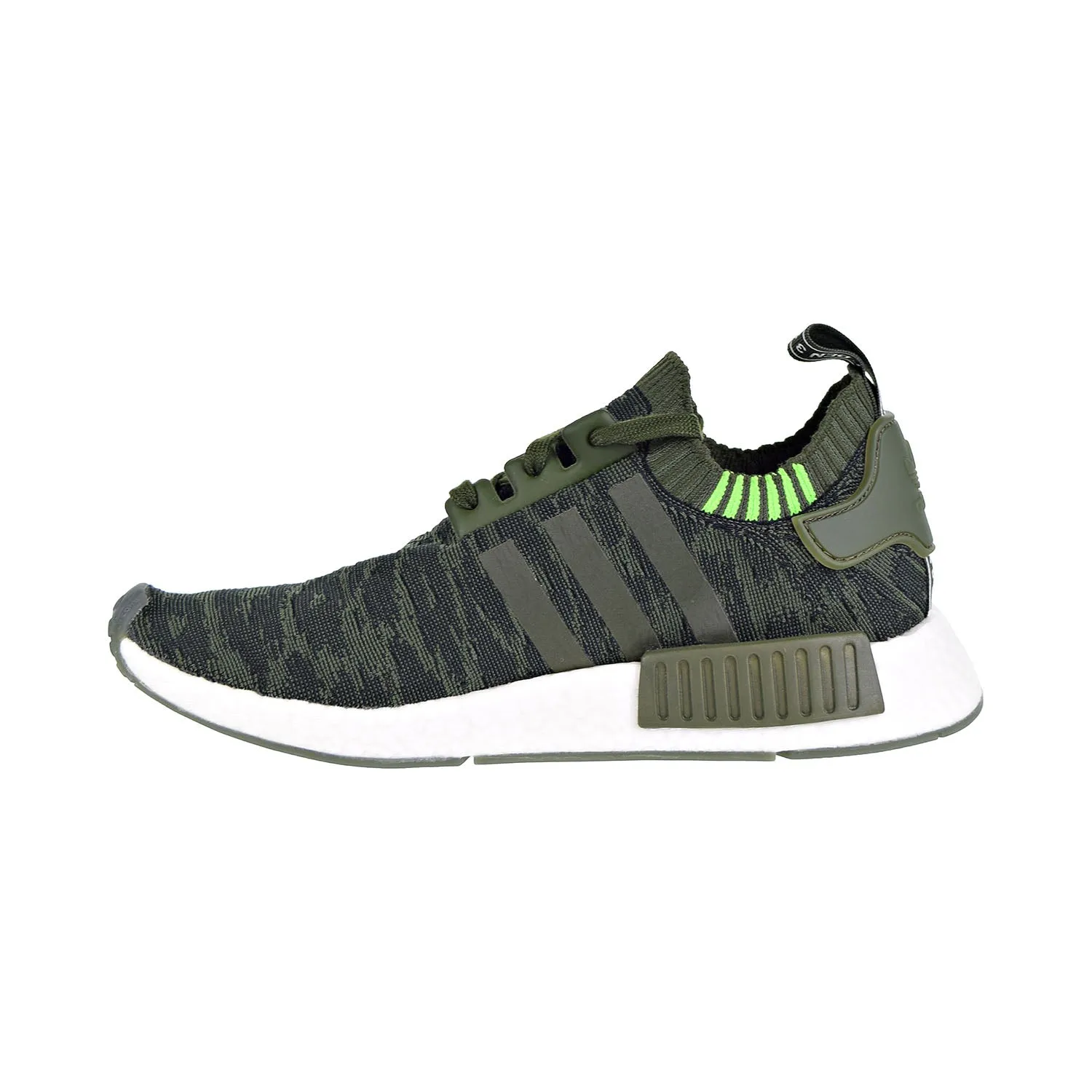 Adidas NMD_R1 Primeknit Men's Shoes Night Cargo/Hi-Res Green