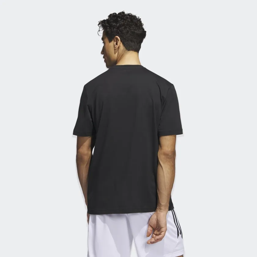 ADIDAS SUMMER CAMP LIL' STRIPE T-SHIRT - BLACK