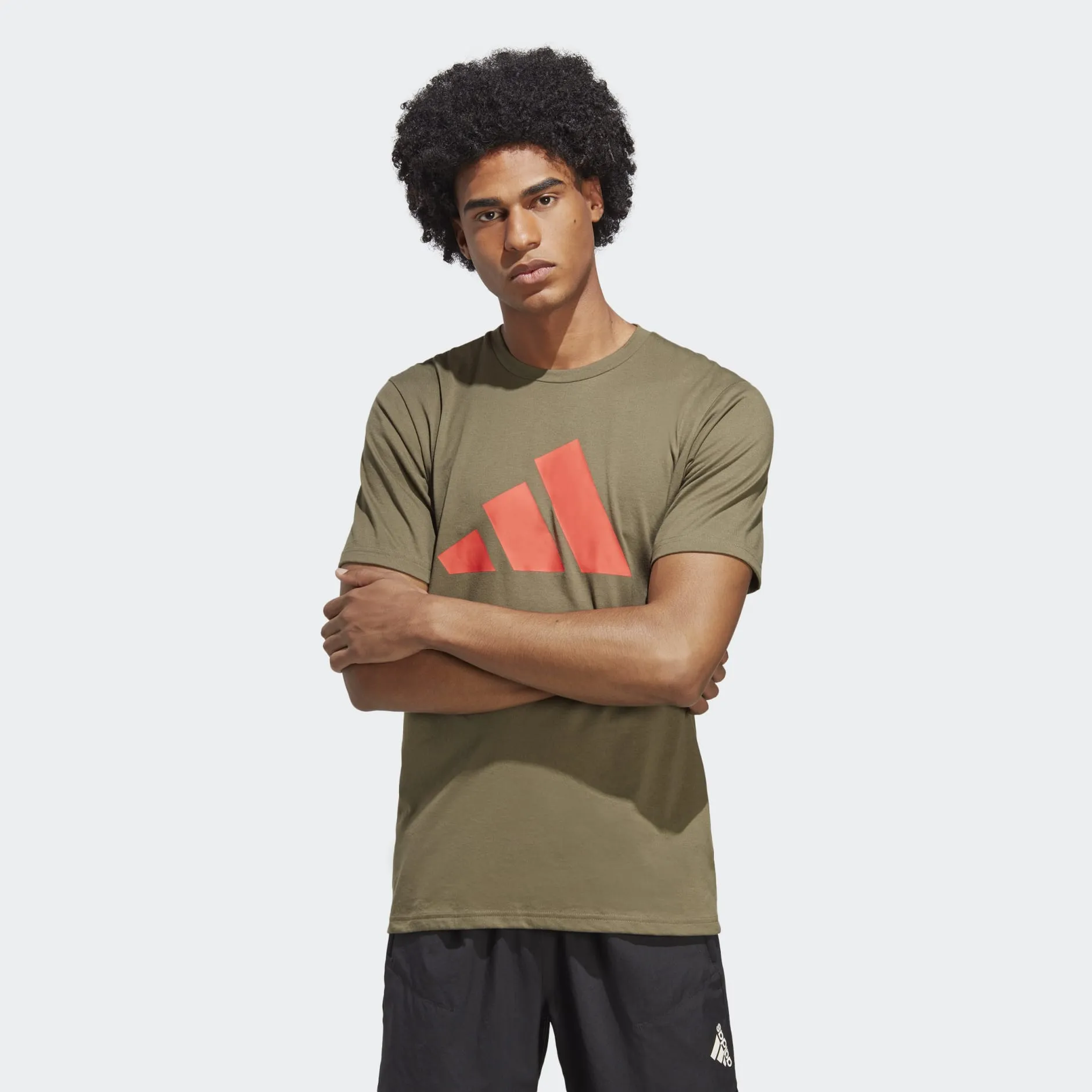 ADIDAS TRAIN ESSENTIALS FEELREADY LOGO TRAINING T-SHIRT - IC1217