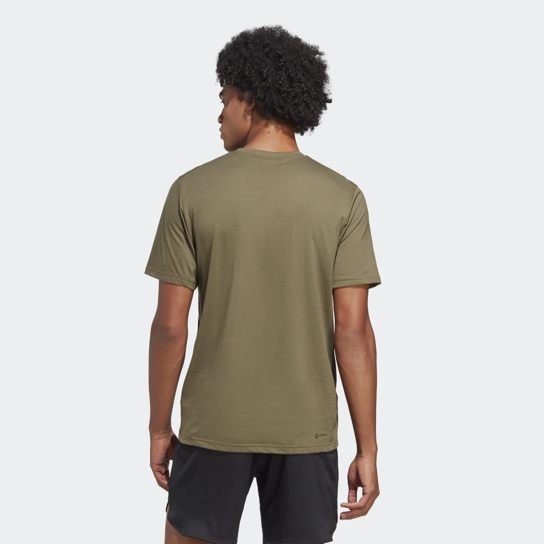 ADIDAS TRAIN ESSENTIALS FEELREADY LOGO TRAINING T-SHIRT - IC1217