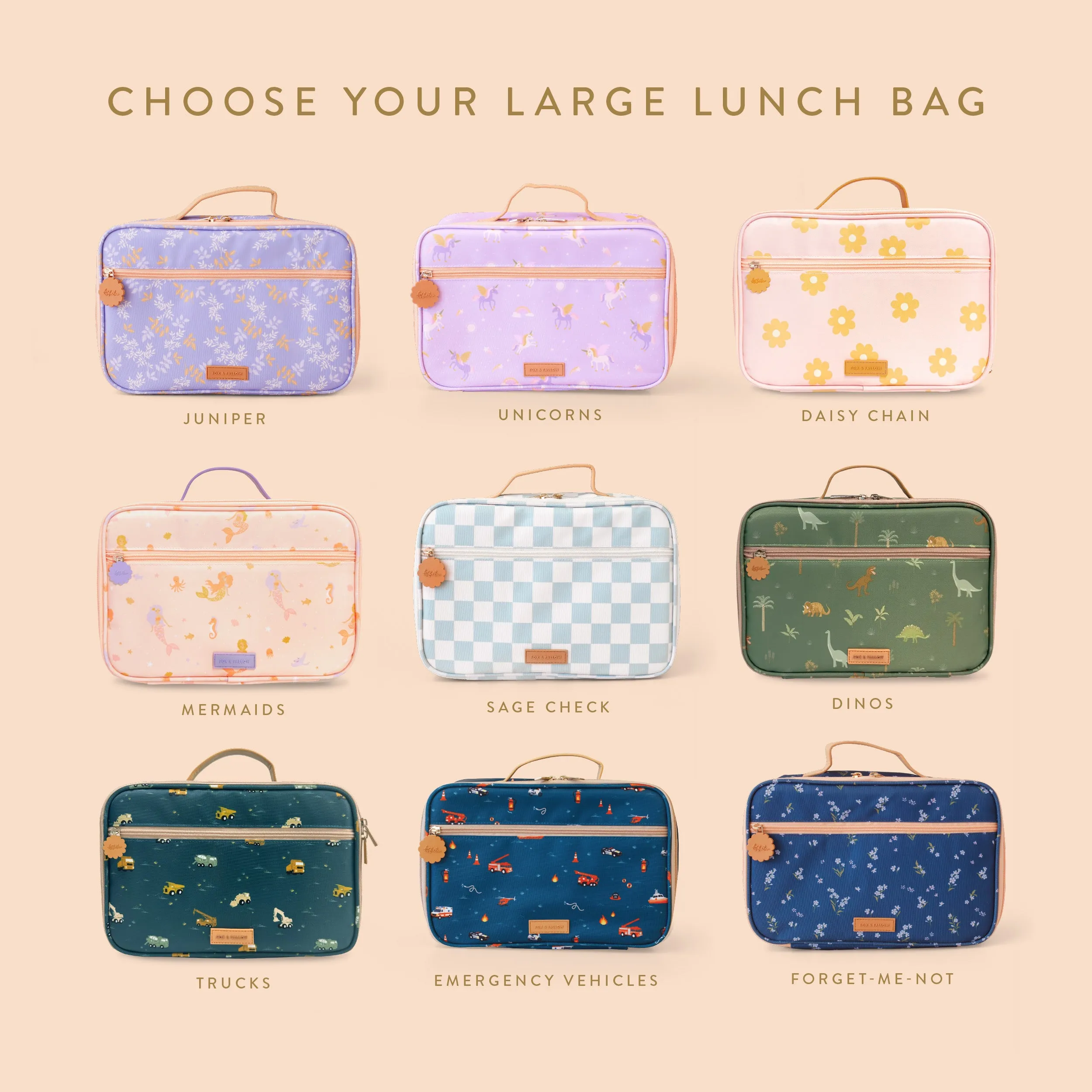 Backpack   Lunch Bag 4-Pack Bundle - (PREORDER - 7 FEB)