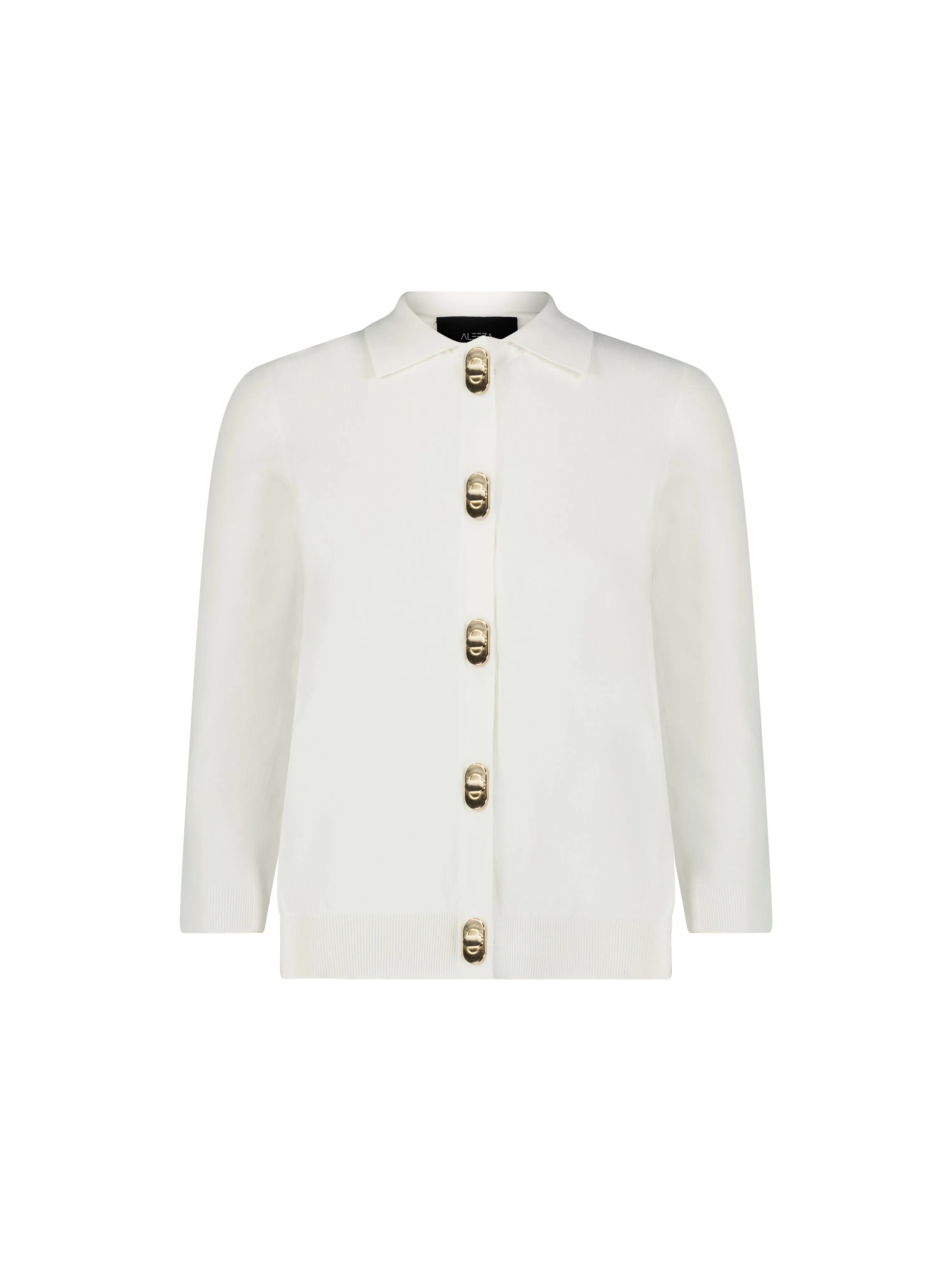 Barbara Gold Hardware Knit Cardigan