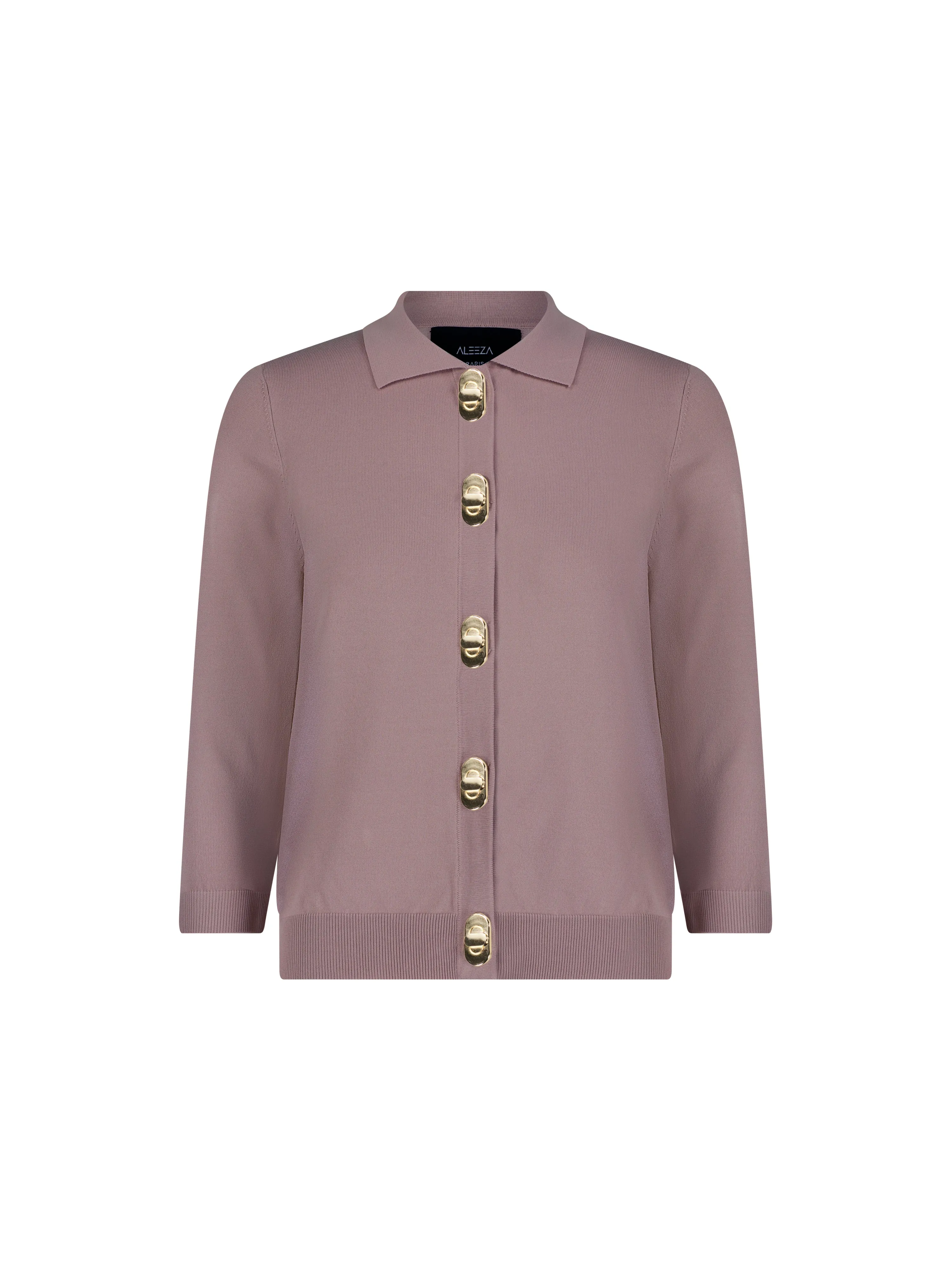 Barbara Gold Hardware Knit Cardigan