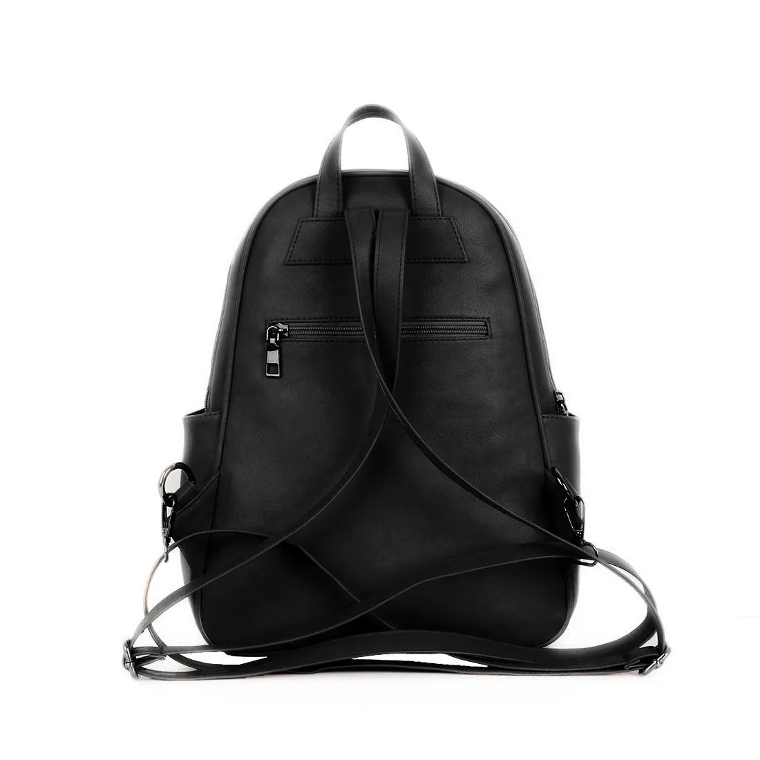 Black Mixed Backpack Aesthetic