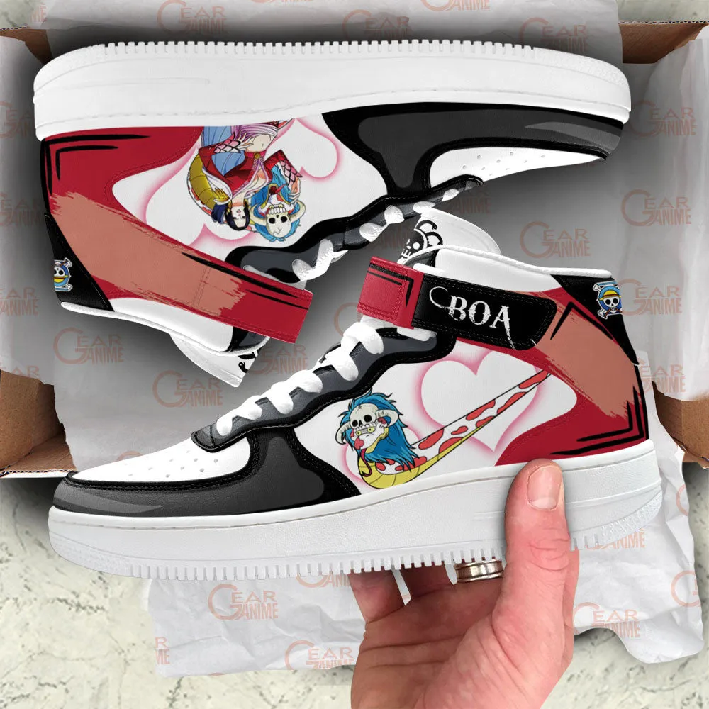 Boa Hancock Sneakers Air Mid Custom OP Anime Shoes