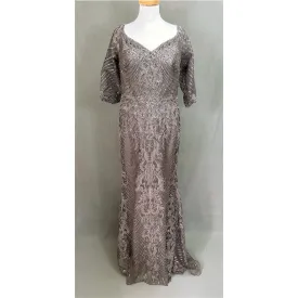 Cameron Blake smoke gray dress, size 12, NEW WITH TAGS!