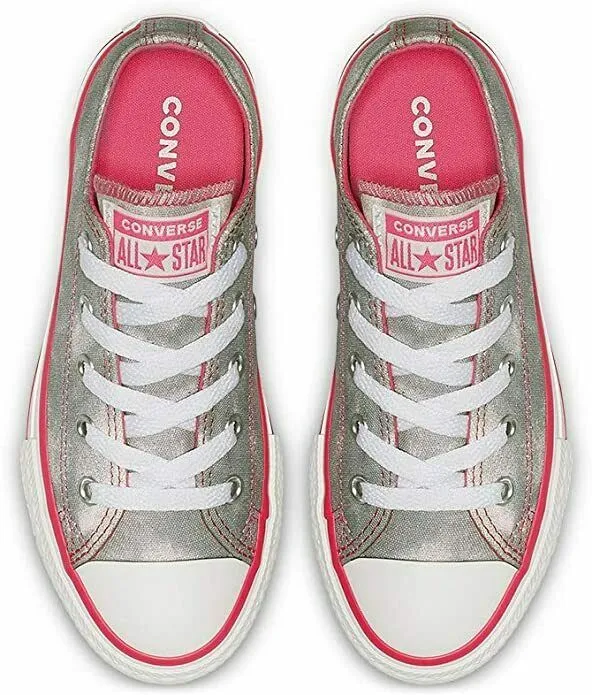 Converse Chuck Taylor All Star Ctas OX 664271 Pre School Kids Grey Shoes AMRS679
