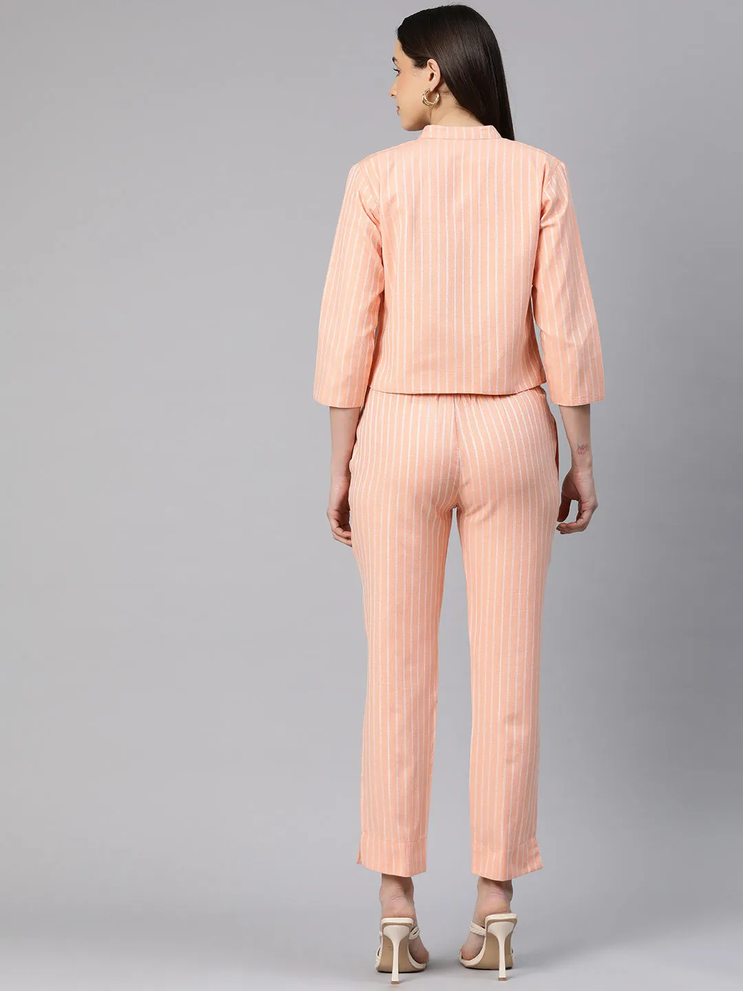 Cottinfab Striped Two-Piece Formal Suit