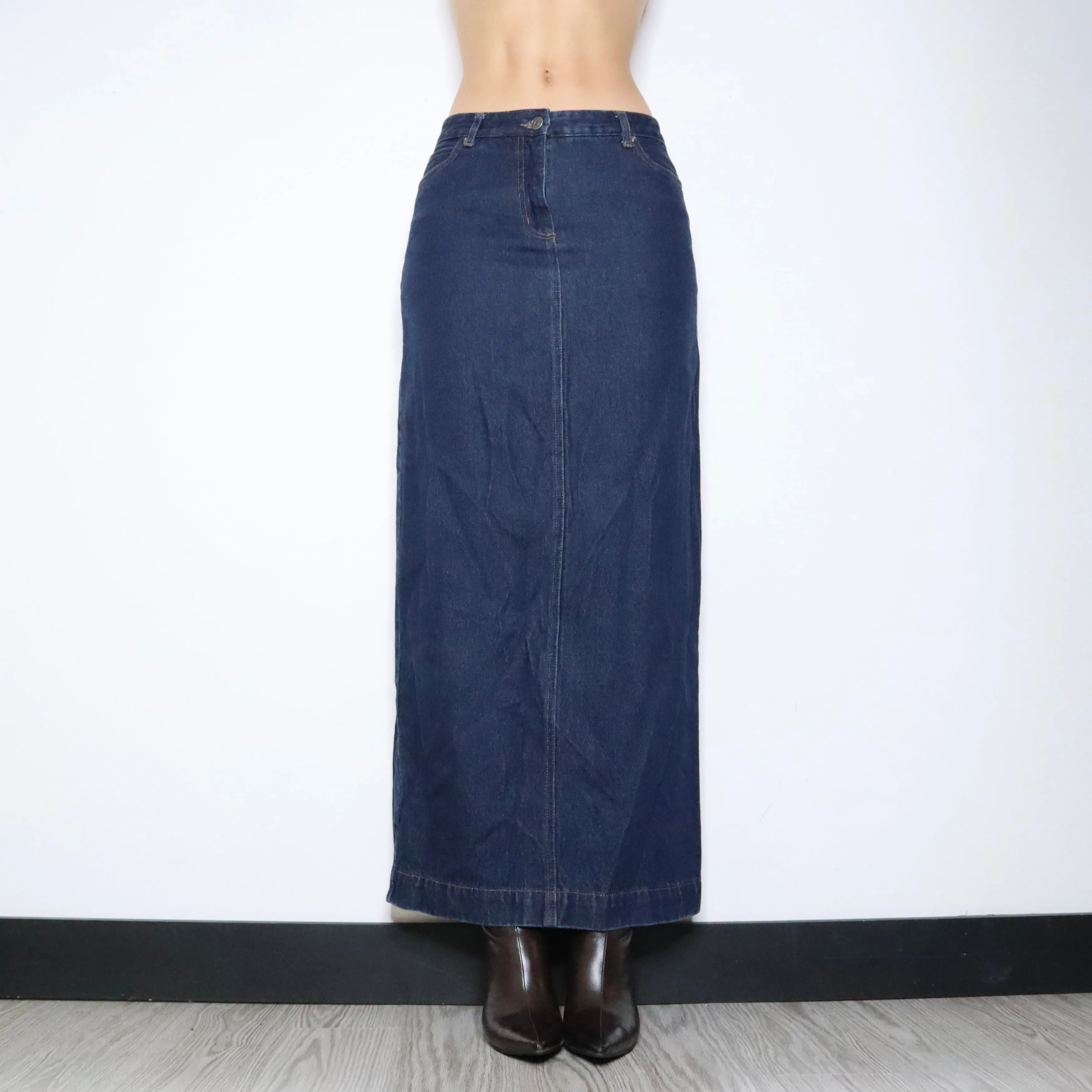 Denim Maxi Skirt (S-M)