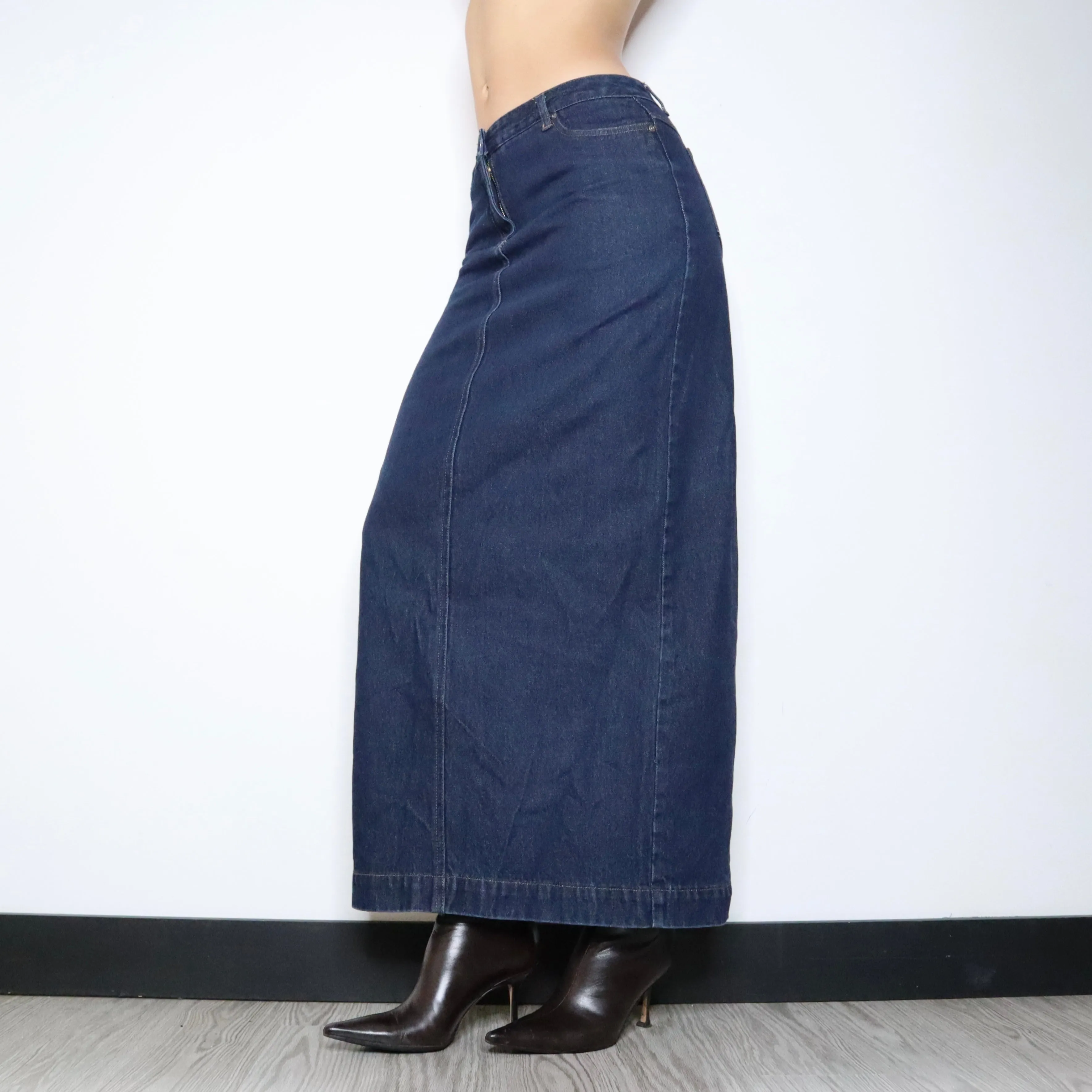 Denim Maxi Skirt (S-M)