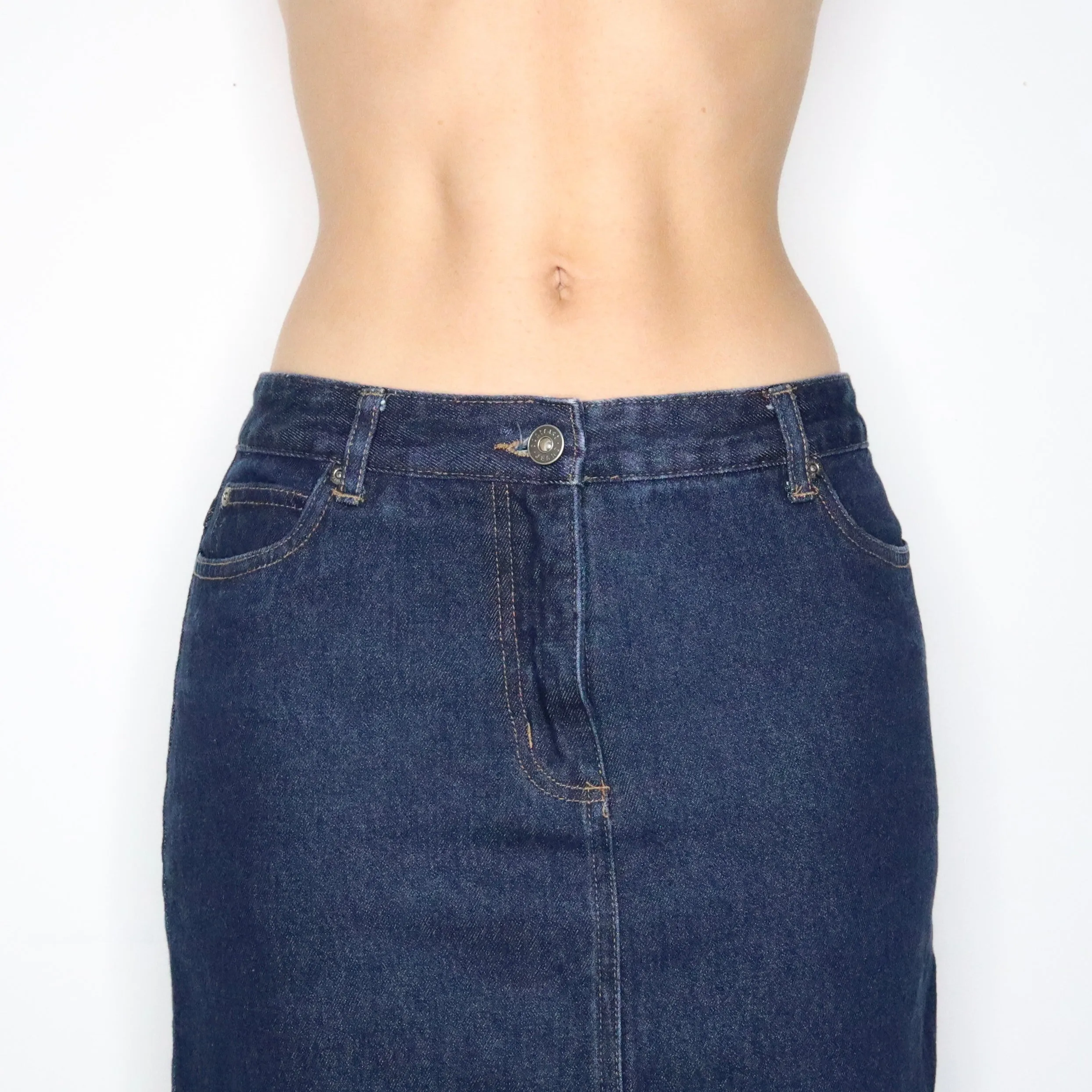 Denim Maxi Skirt (S-M)