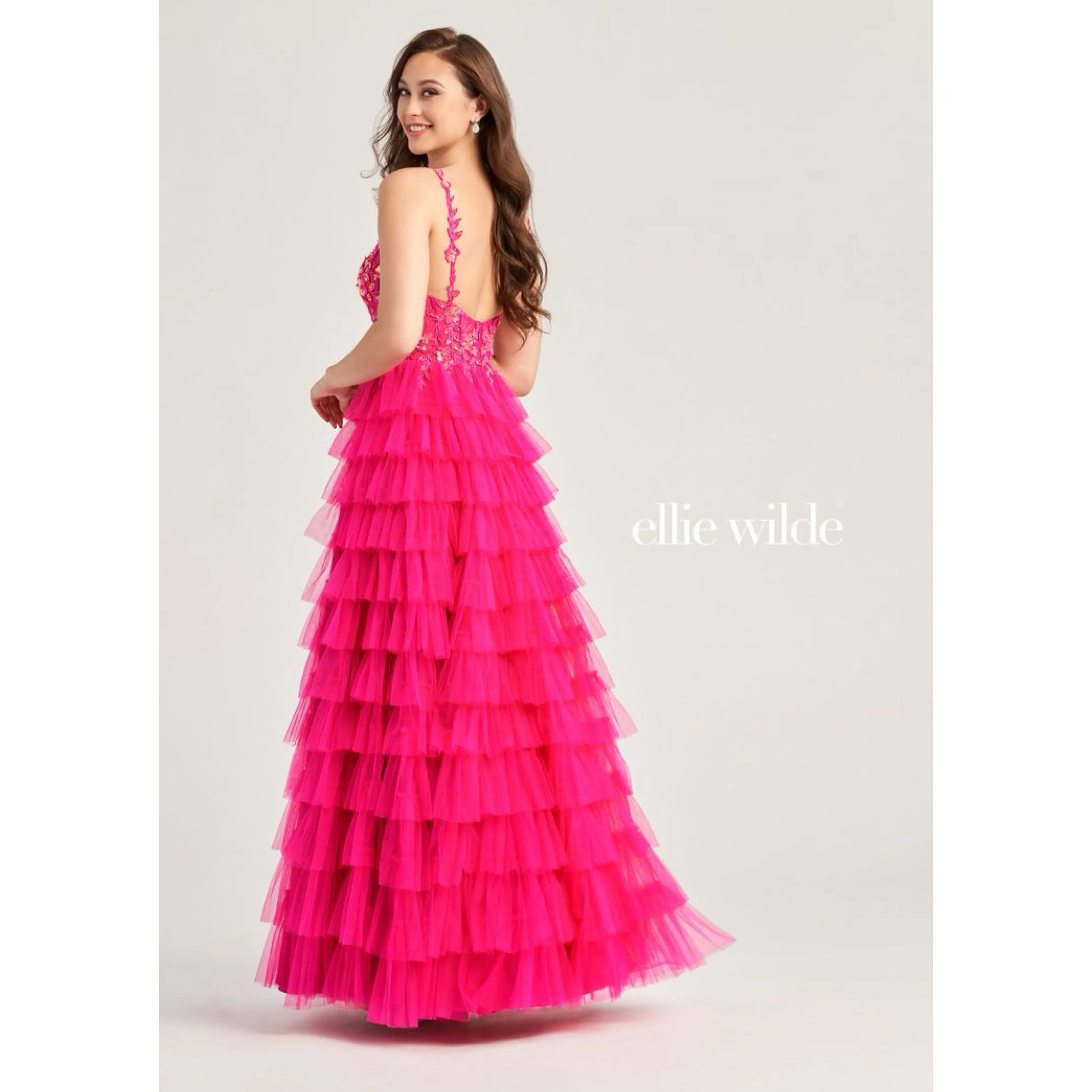 Ellie Wilde hot pink dress, size 00