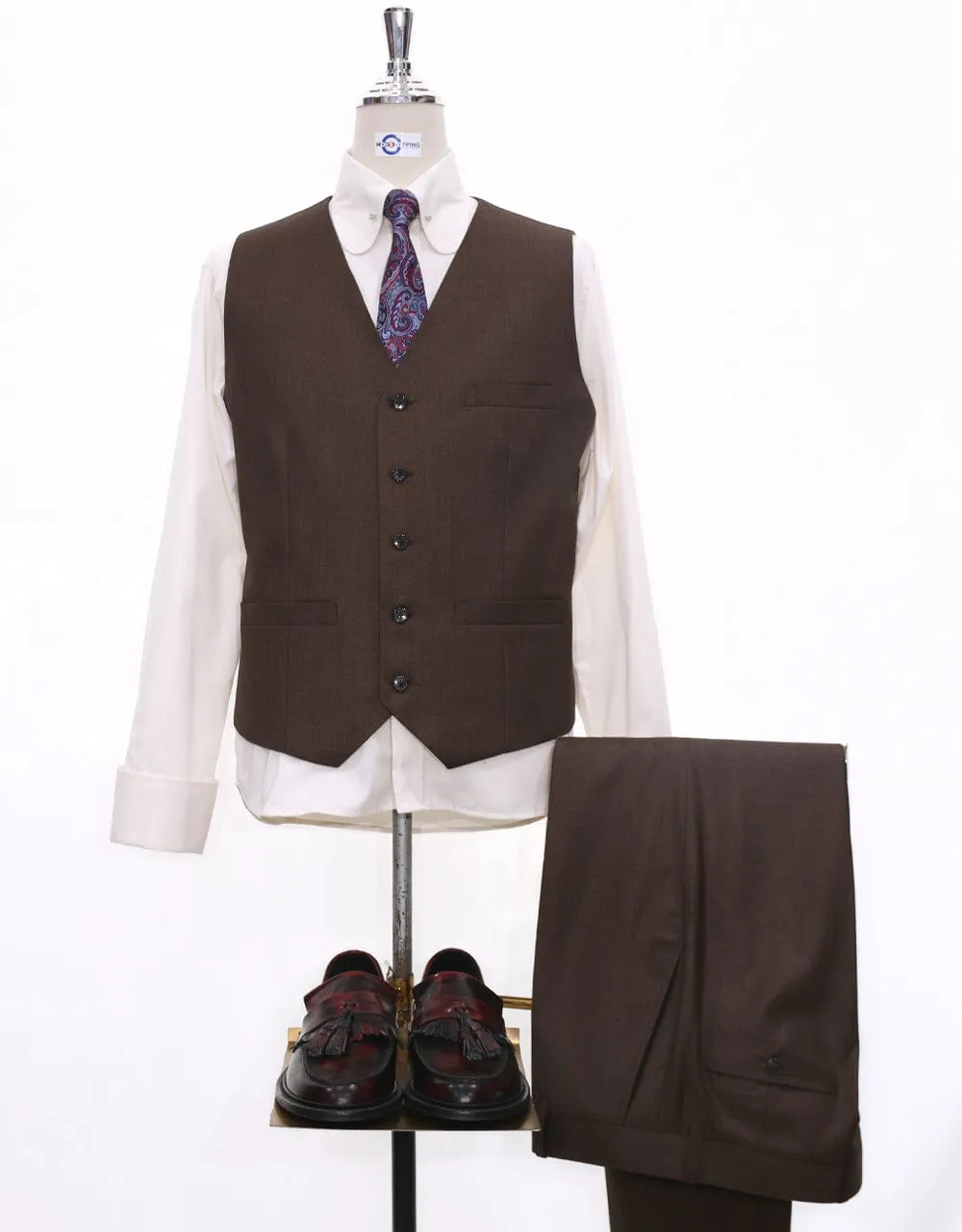 Essential  Brown 3 Piece Suit