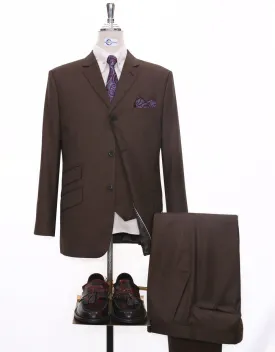 Essential  Brown 3 Piece Suit