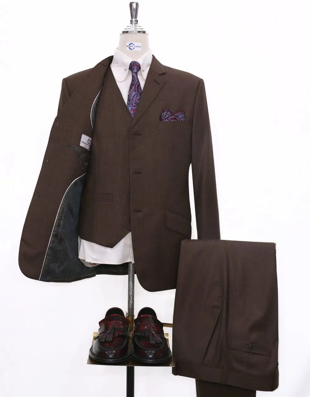 Essential  Brown 3 Piece Suit
