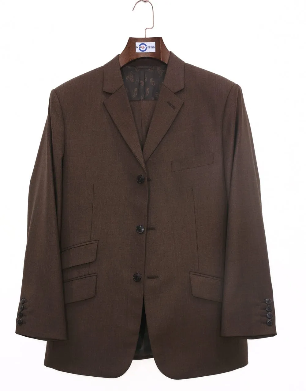 Essential  Brown 3 Piece Suit