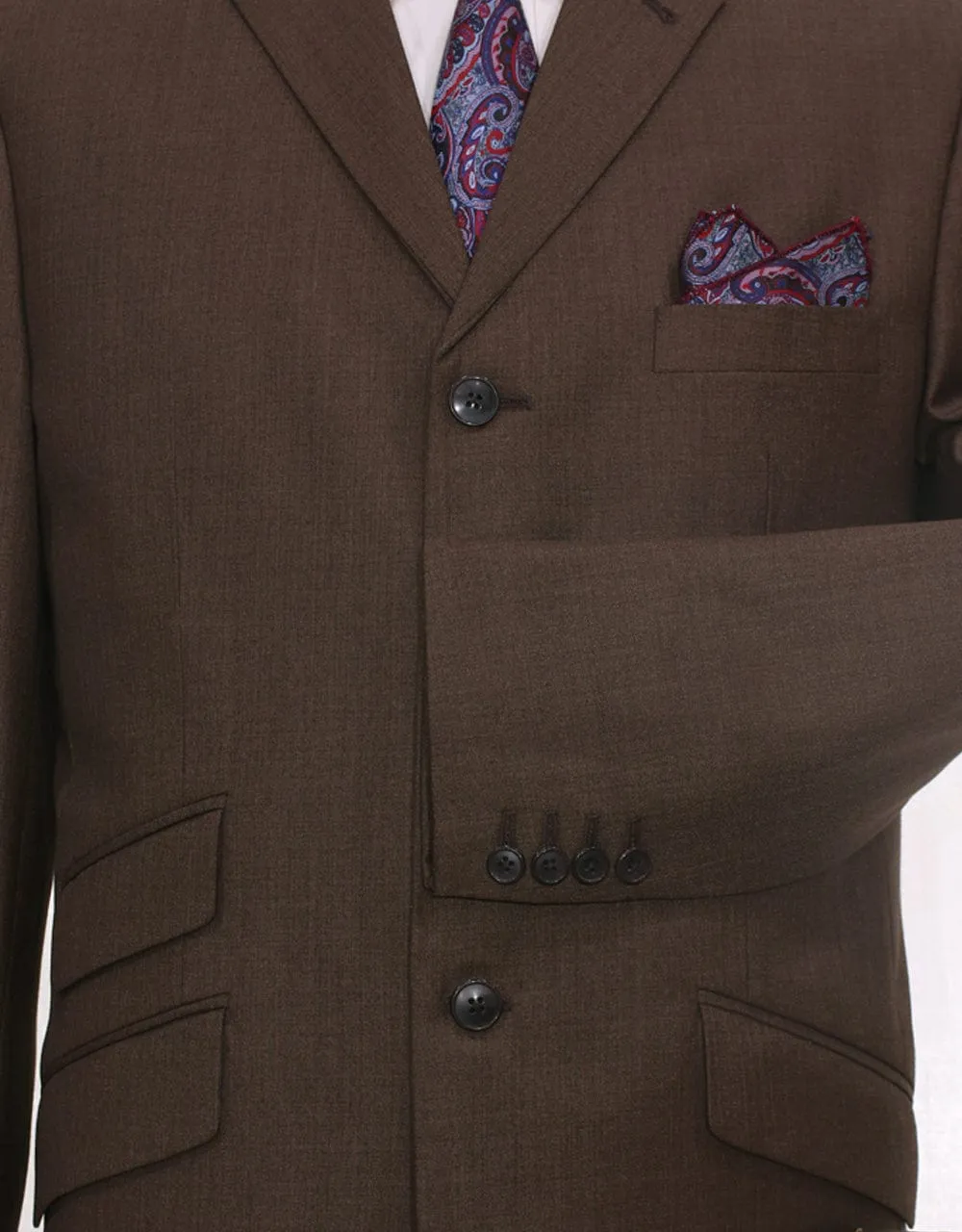 Essential  Brown 3 Piece Suit