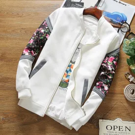 Floral Spring Jacket Bomber   2019 Spring Causal Flowers Floral Basic Jackets