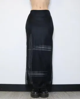 French Black Maxi Skirt (Small)