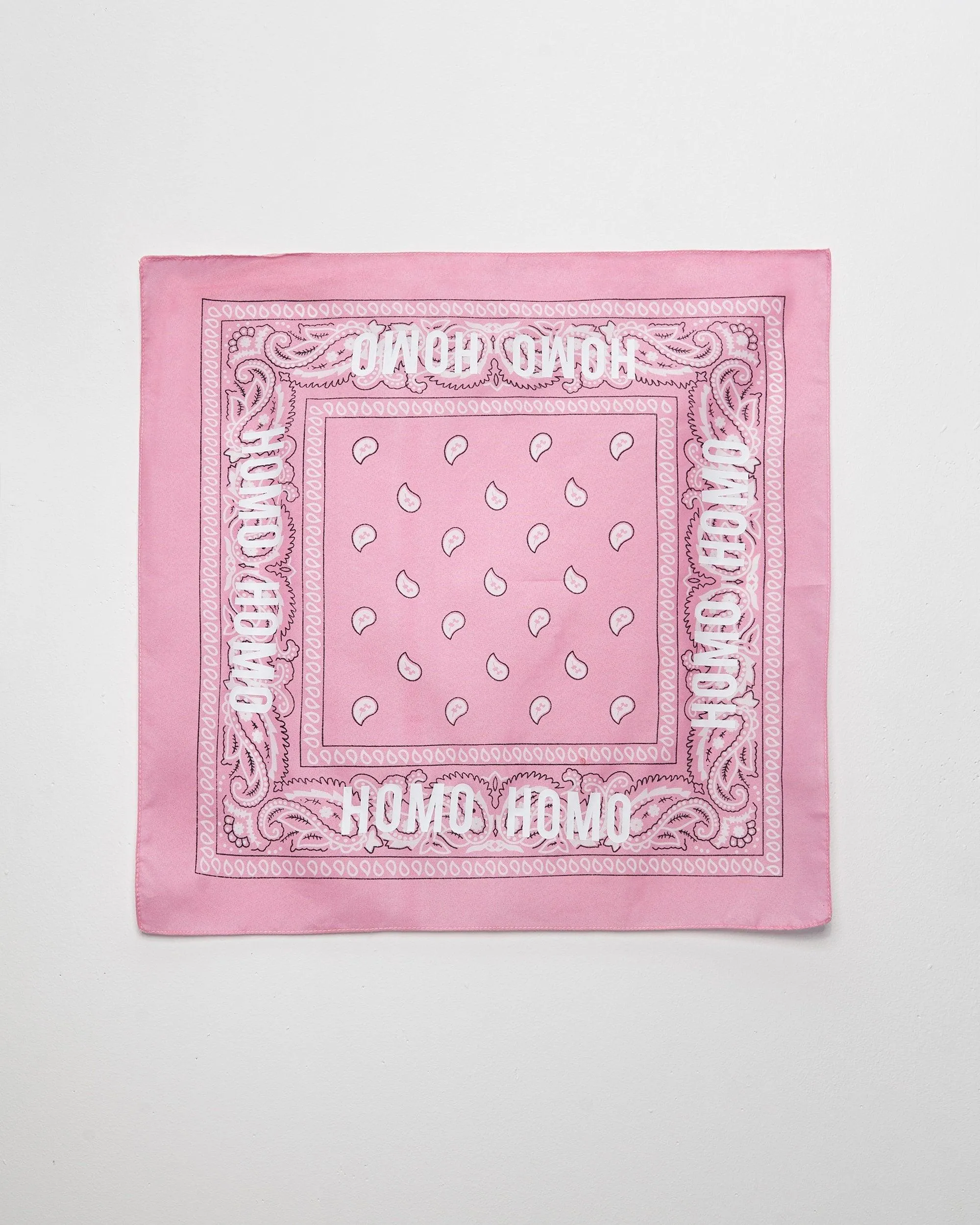 HOMO Bandana - Pink. Featured in SLIPPAGE Magazine.