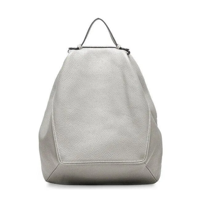 Leather Women Backpack Large Capacity Travel Bag  Girls Fashion Schoolbag