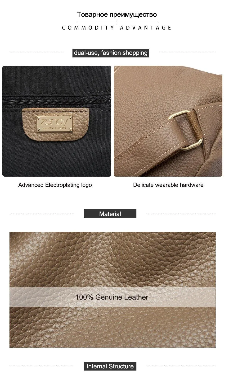 Leather Women Backpack Large Capacity Travel Bag  Girls Fashion Schoolbag