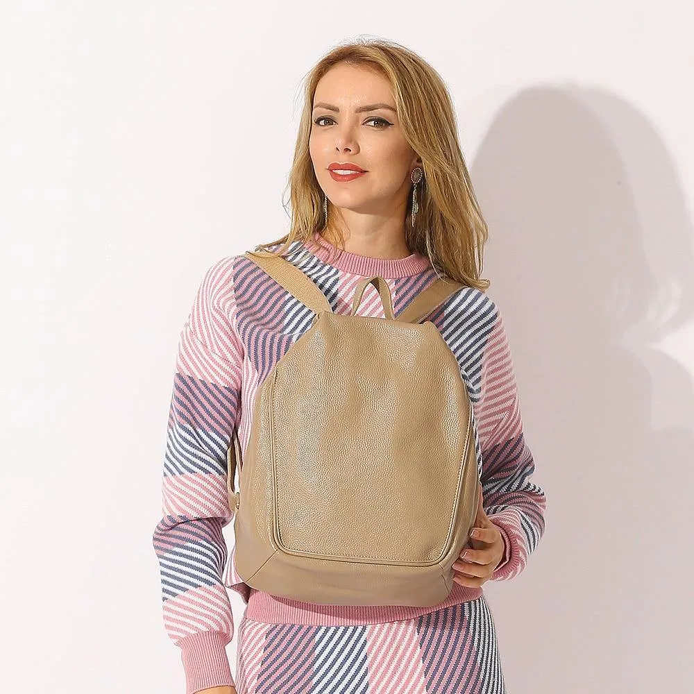 Leather Women Backpack Large Capacity Travel Bag  Girls Fashion Schoolbag
