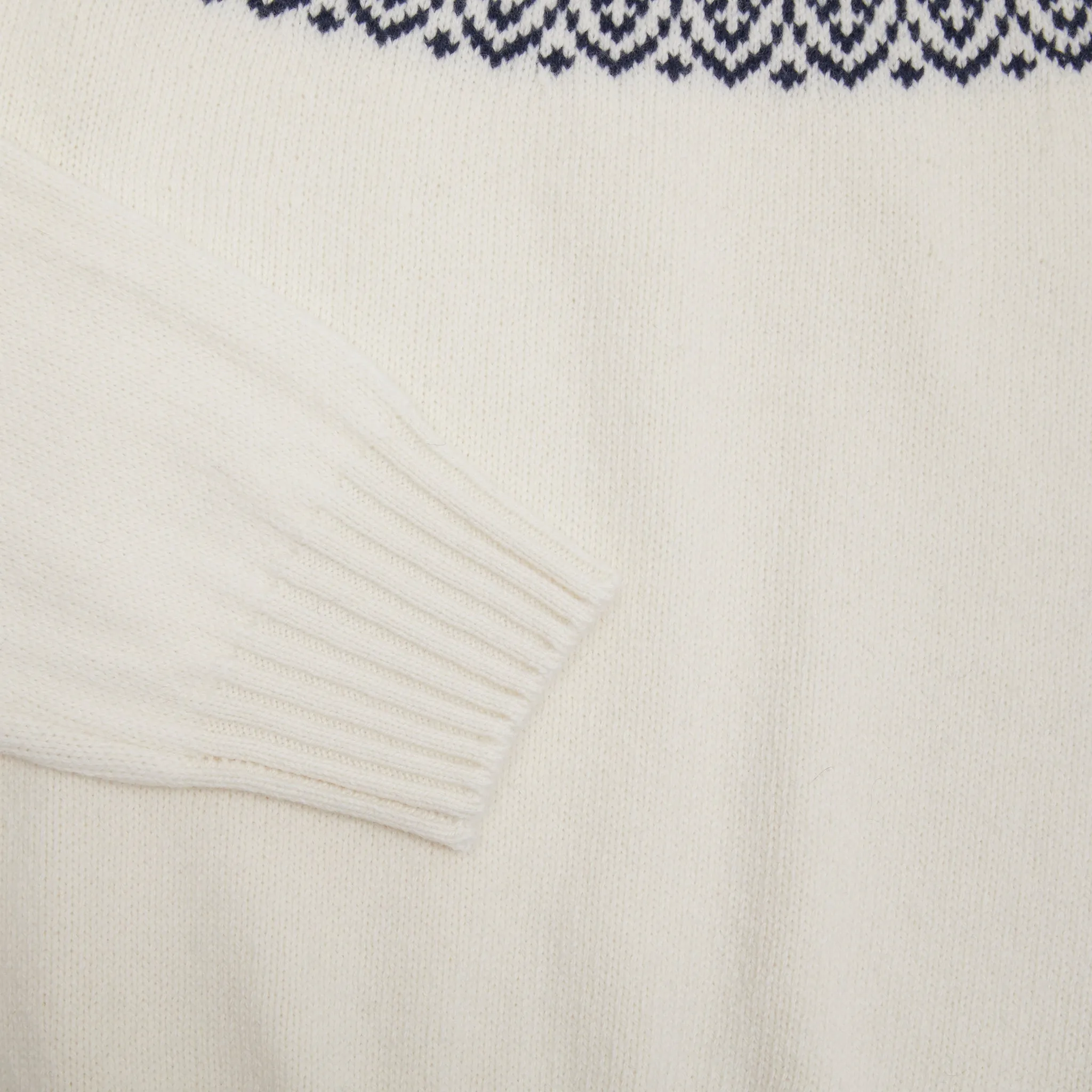 McGeorge of Scotland Raglan Fair Isle Rollneck Jumper