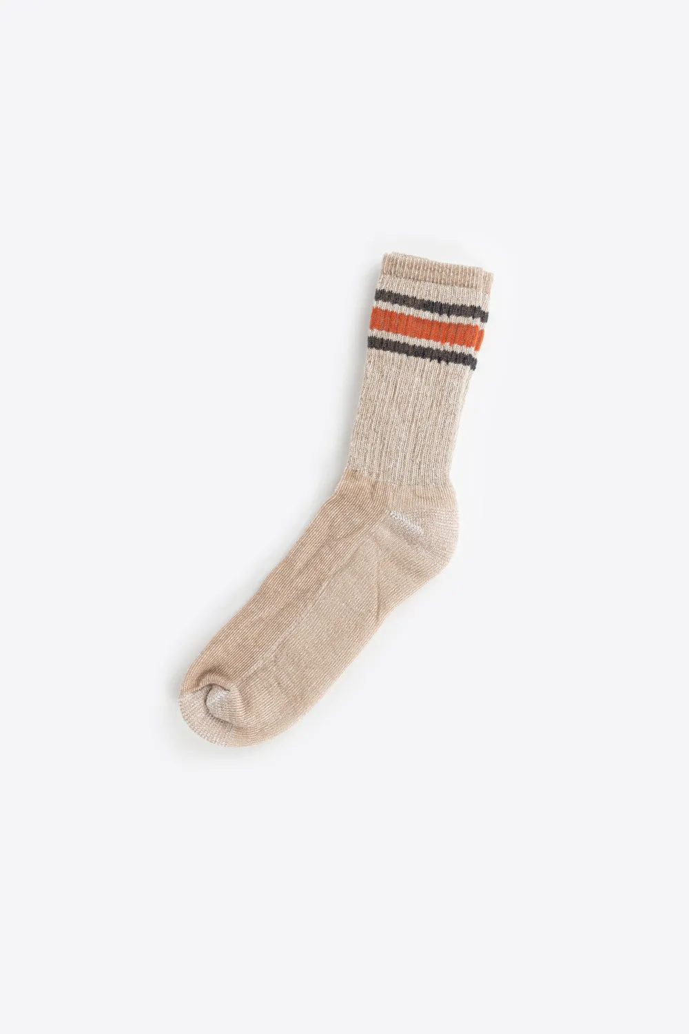 Merino Activity Sock - Tan/Rust/Navy