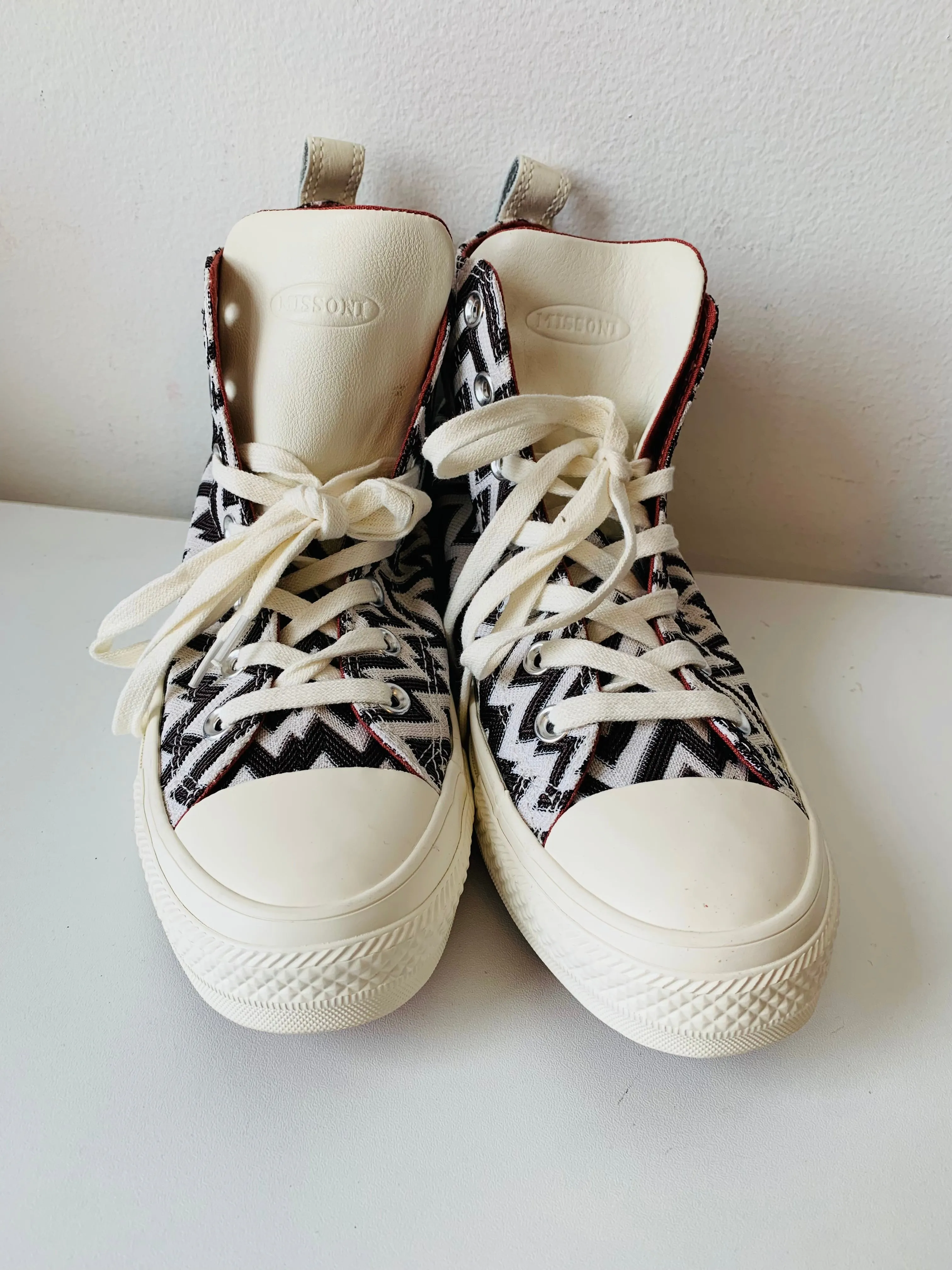 Missoni   Converse Collaboration Zig Zag Black White All Star Chuck Taylor Sneakers Size 8 Women’s New