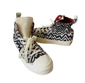 Missoni   Converse Collaboration Zig Zag Black White All Star Chuck Taylor Sneakers Size 8 Women’s New