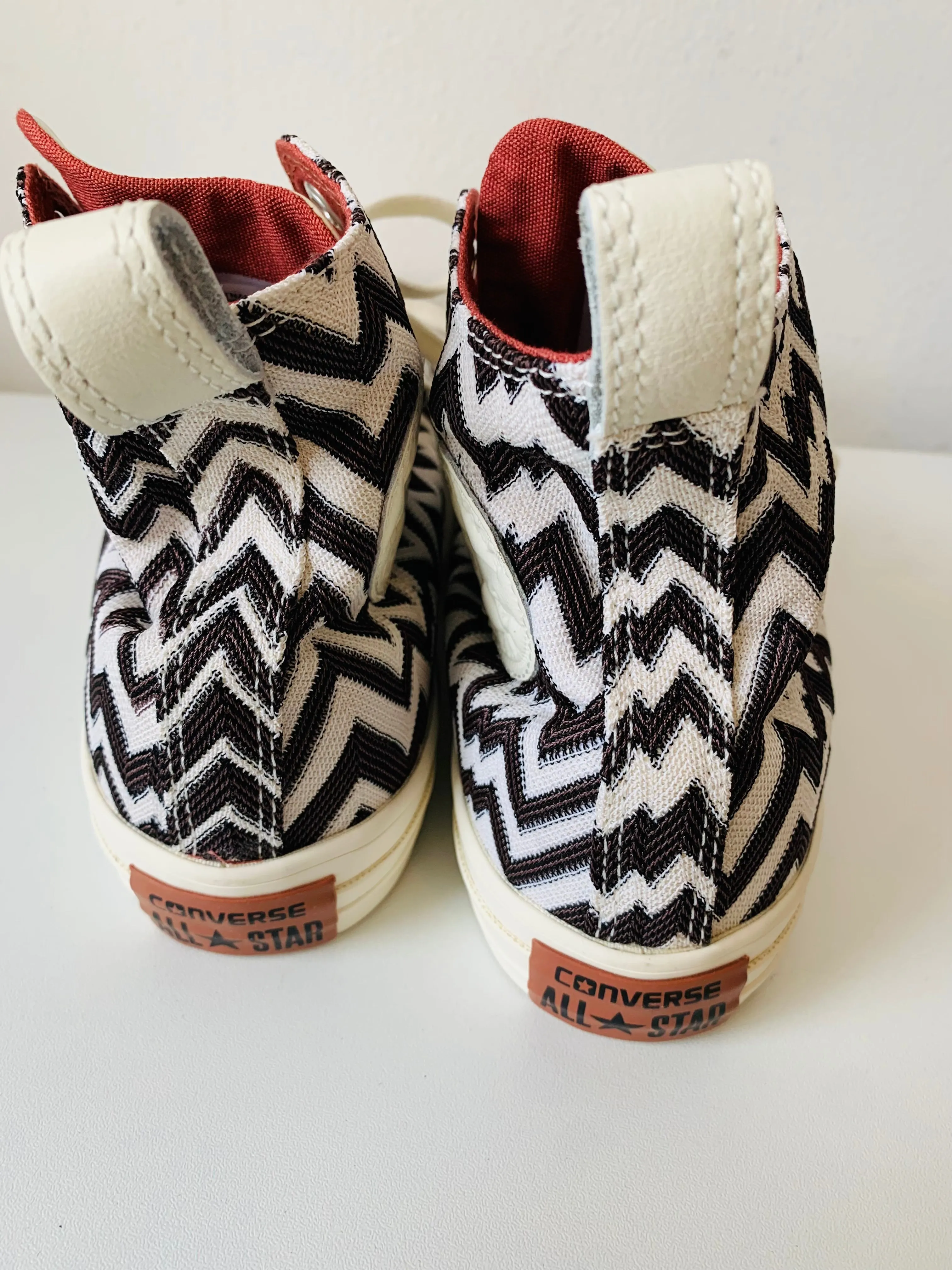 Missoni   Converse Collaboration Zig Zag Black White All Star Chuck Taylor Sneakers Size 8 Women’s New