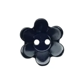 Navy Daisy Buttons (5 Pcs) - 13mm, 15mm or 18mm