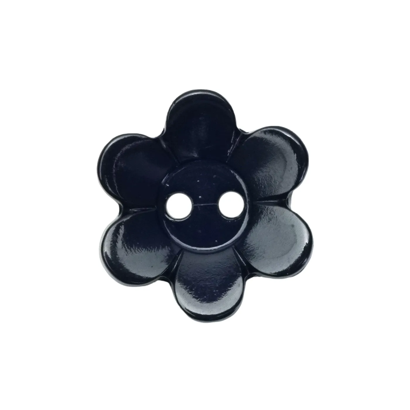 Navy Daisy Buttons (5 Pcs) - 13mm, 15mm or 18mm