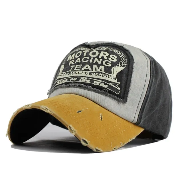 News Fashion Outdoor Sports Cotton Baseball Cap Retro Embroidery Men's Cap Hip Hop Rebound Caps Snapback Hats