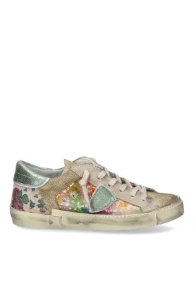 Prsx Low Pailettes Fleurs Multi