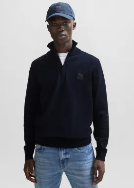 Pull camionneur BOSS marine en cachemire