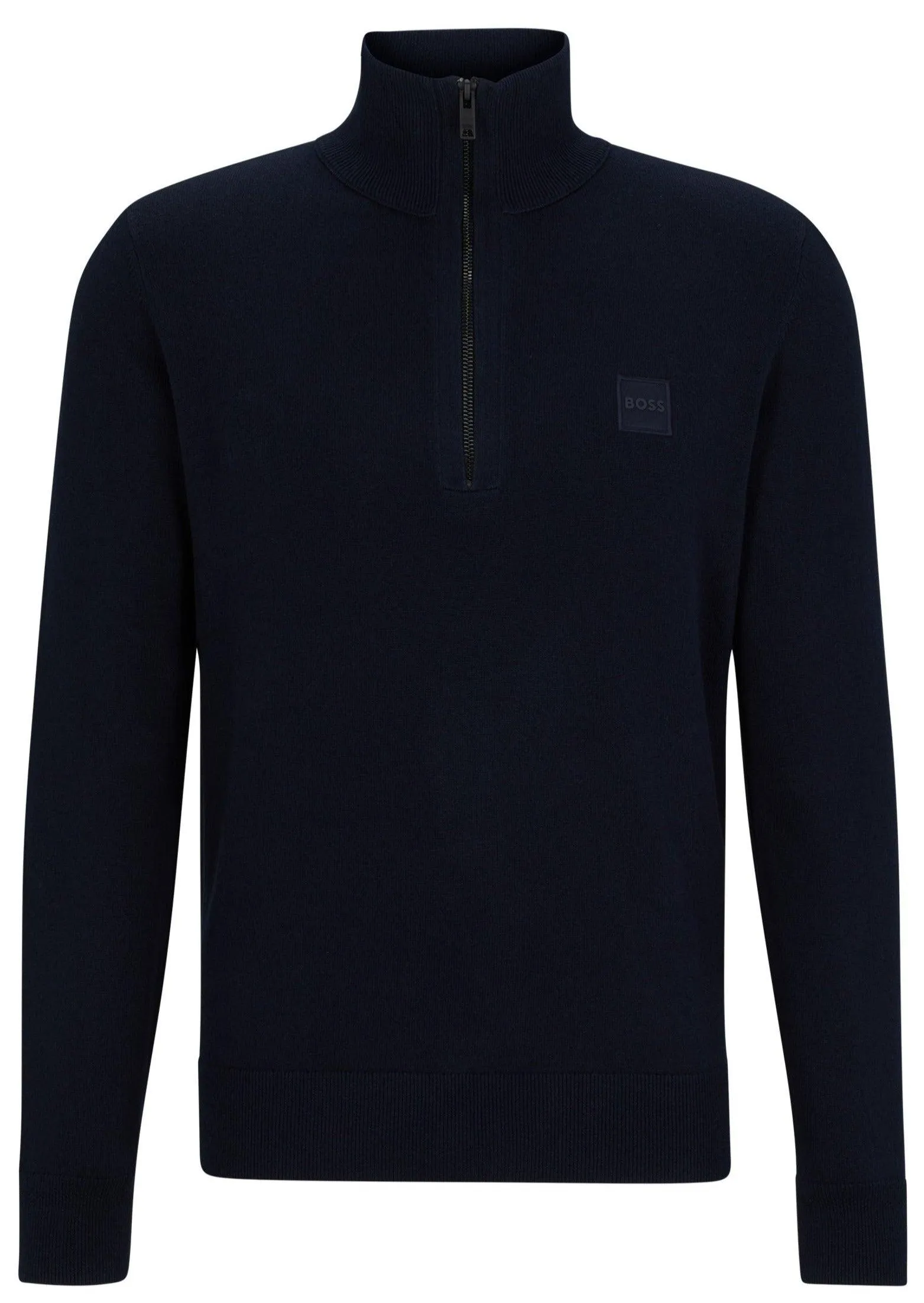 Pull camionneur BOSS marine en cachemire
