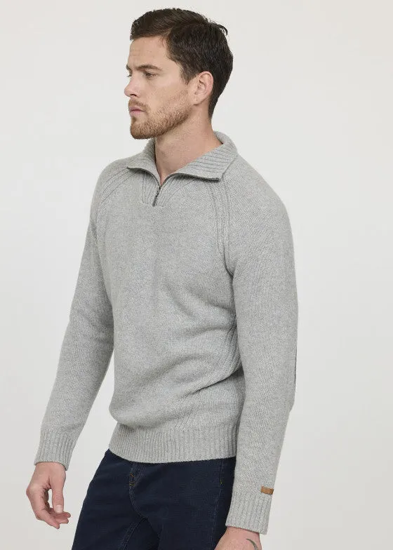 Pull camionneur Lee Cooper gris en laine