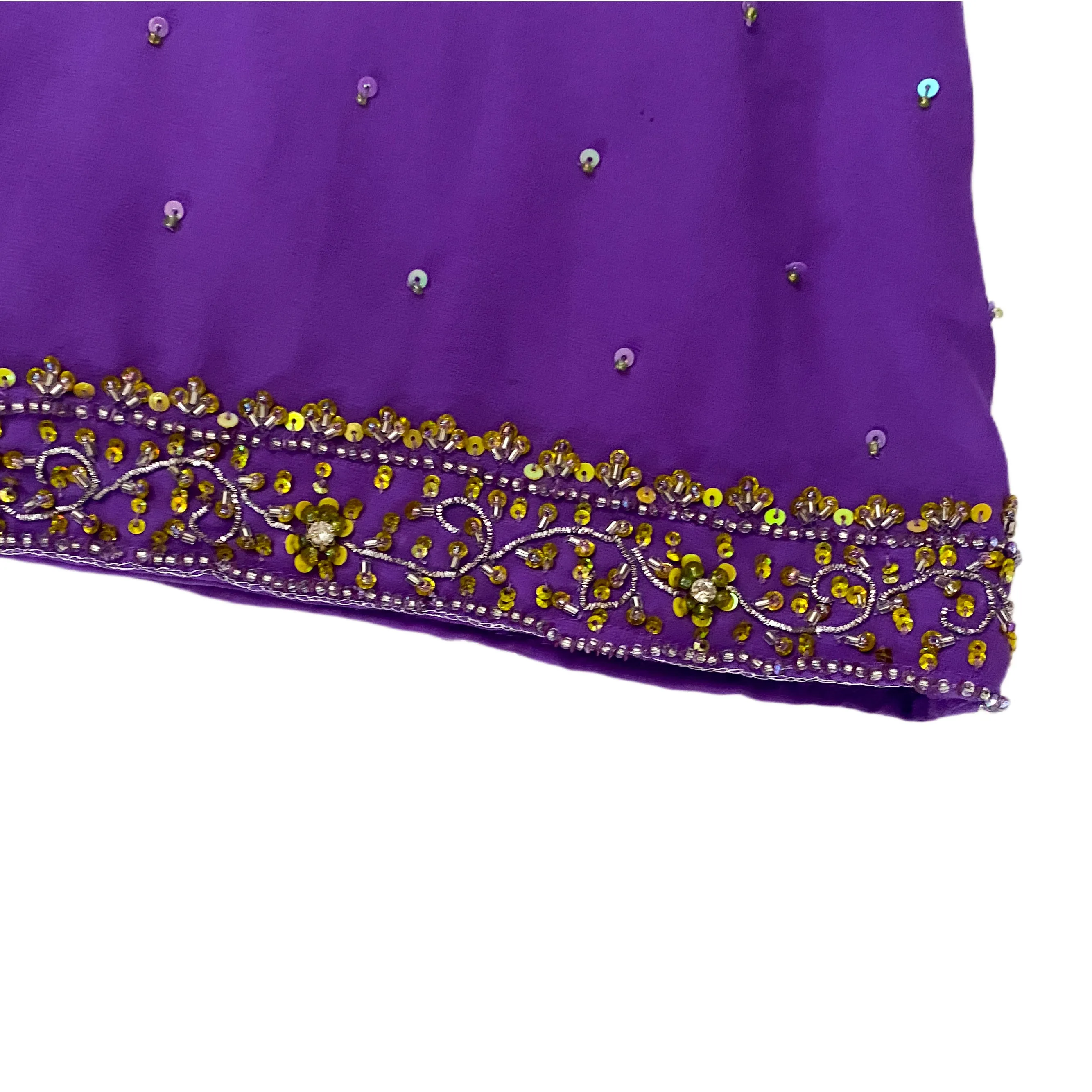 Purple Beaded Maxi Skirt (XS/S)