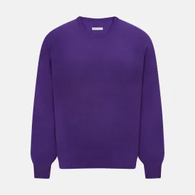Purple Merino Round Neck Jumper