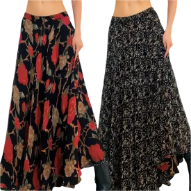 Reversible Floral Maxi Skirt (S)