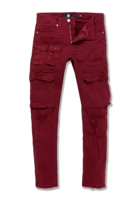 Sean - Tribeca Cargo Pants (Bordeaux)