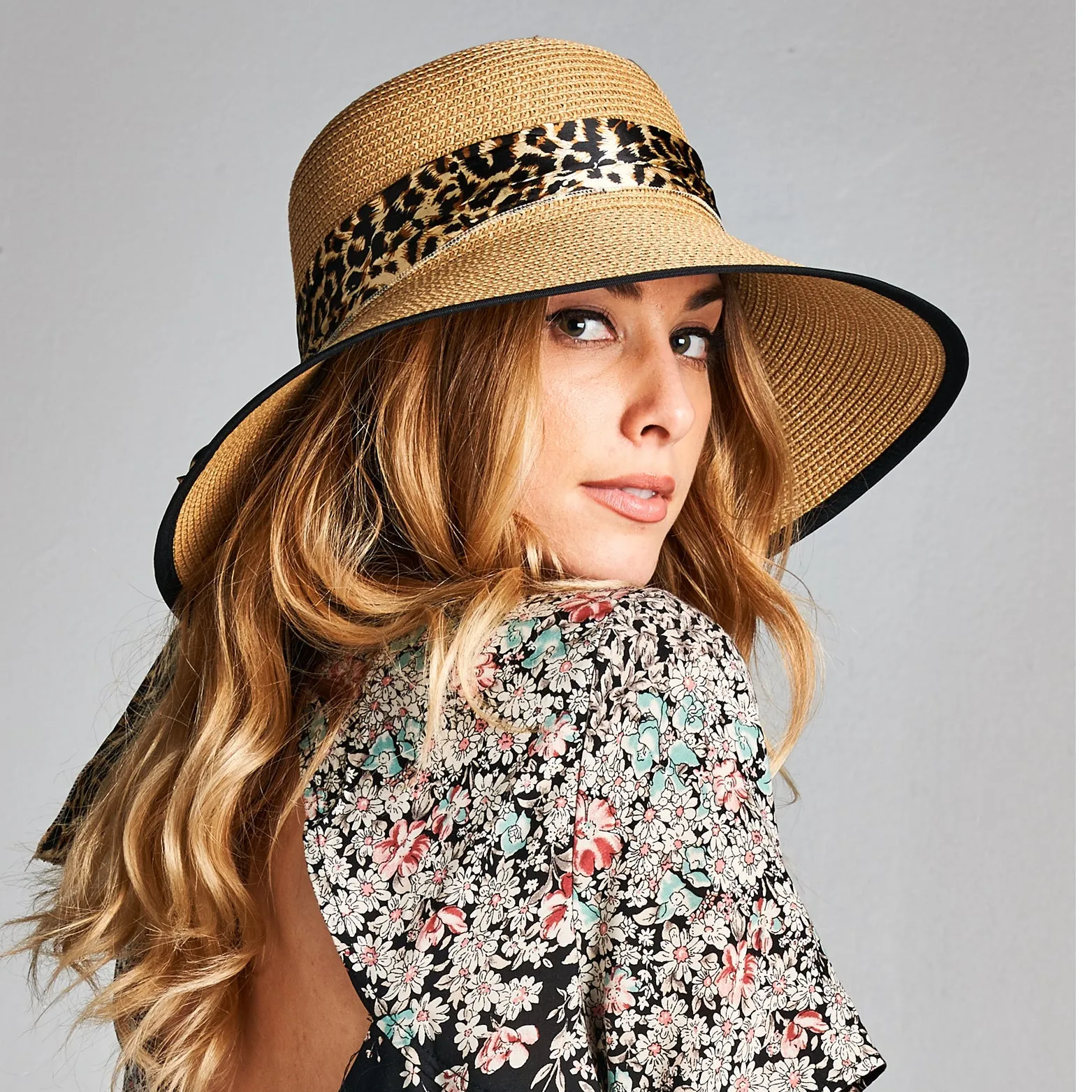 Straw Sun Hat with Ribbon