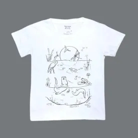 Sunset in AMK Bishan Park (Otter) - DIY Color-it-ful T-shirts