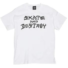 Thrasher Skate and Destroy Tee - White