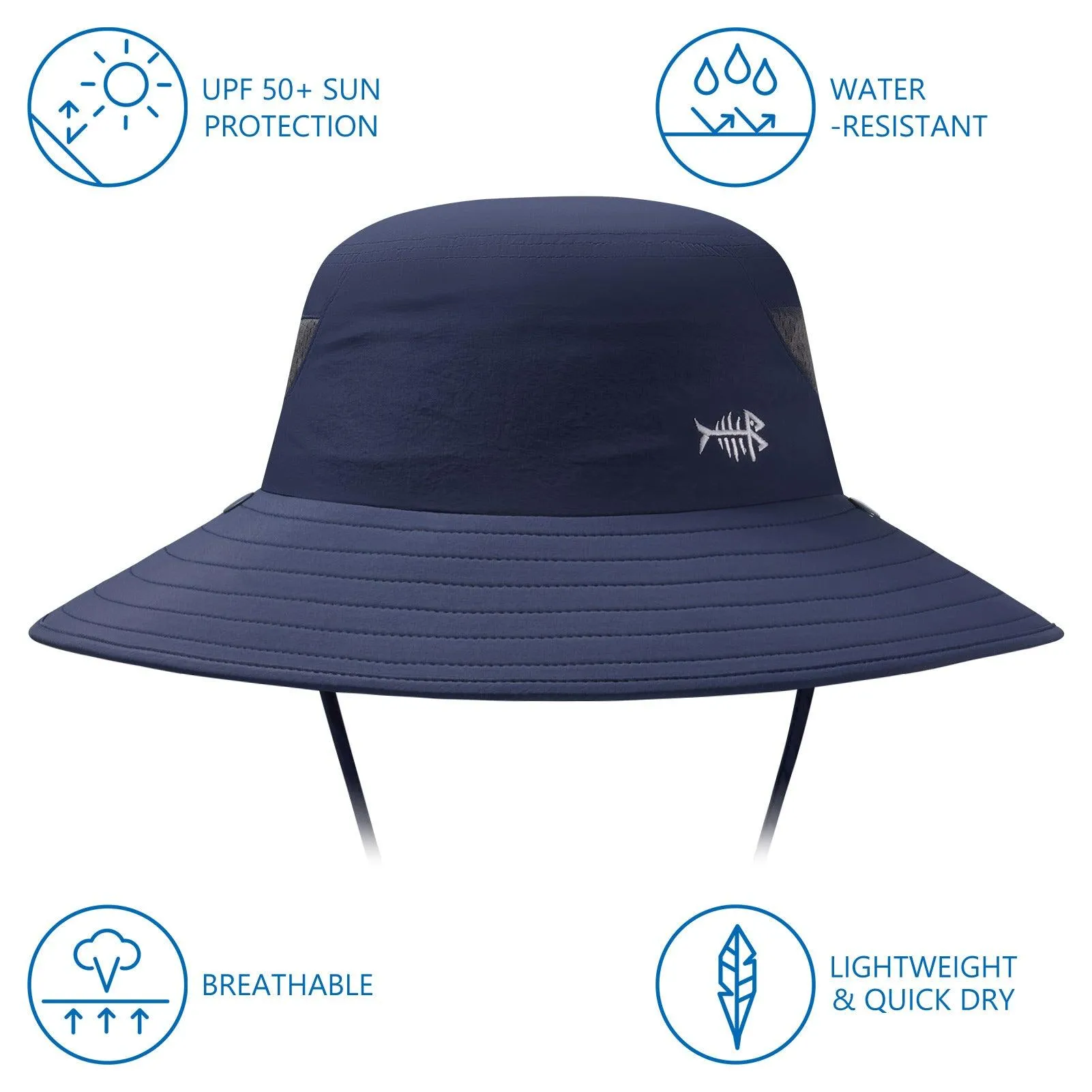 Unisex UPF 50  Sun Hat with Face Cover & Neck Flap FH09