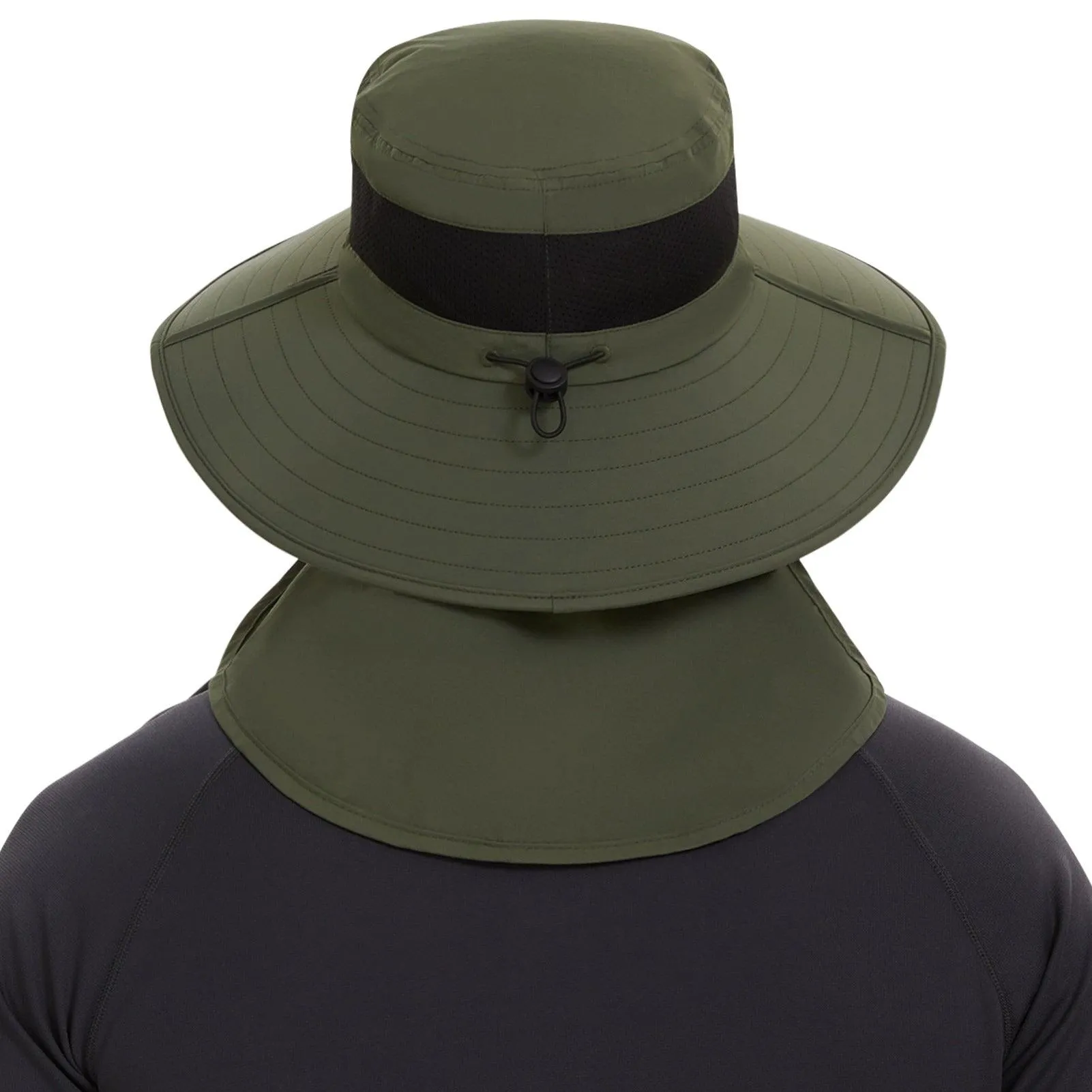 Unisex UPF 50  Sun Hat with Face Cover & Neck Flap FH09